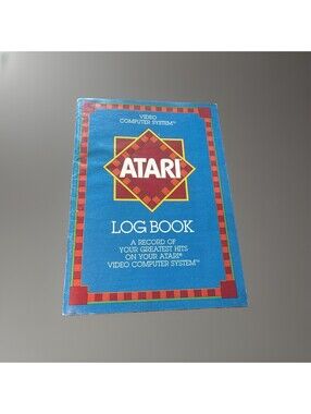 Vintage 1982 Atari Video Game Computer System Log Book